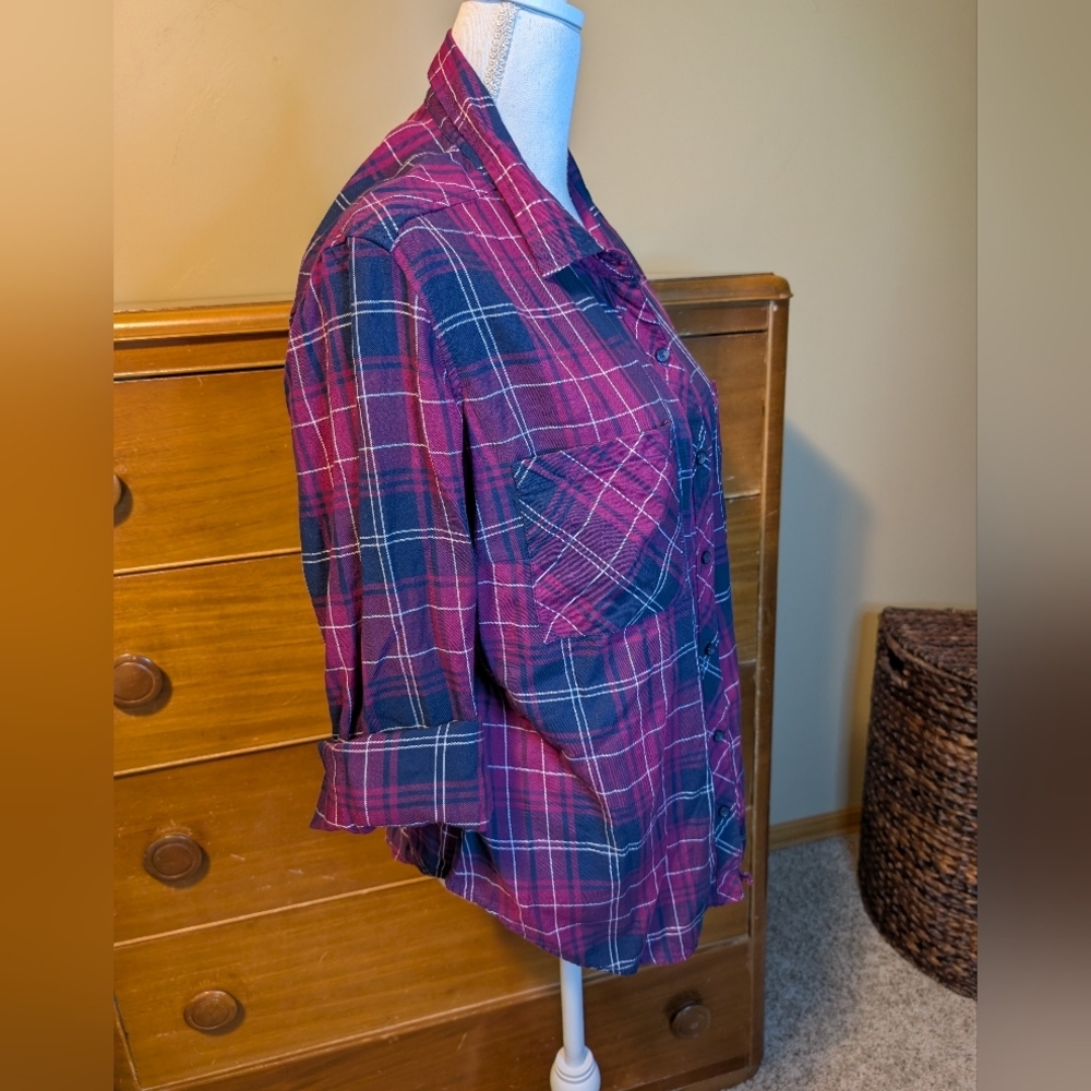 PLAID HOLIDAY Flannel Relaxed Fit XL - Picture 8 of 9